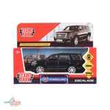 Машина Технопарк СADILLAC ESCALADE 12см., металл., инерц., откр. двери, черный, в/к